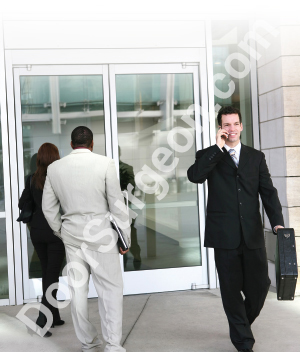 Glass aluminum storefront door repair and adjustments Calgary.